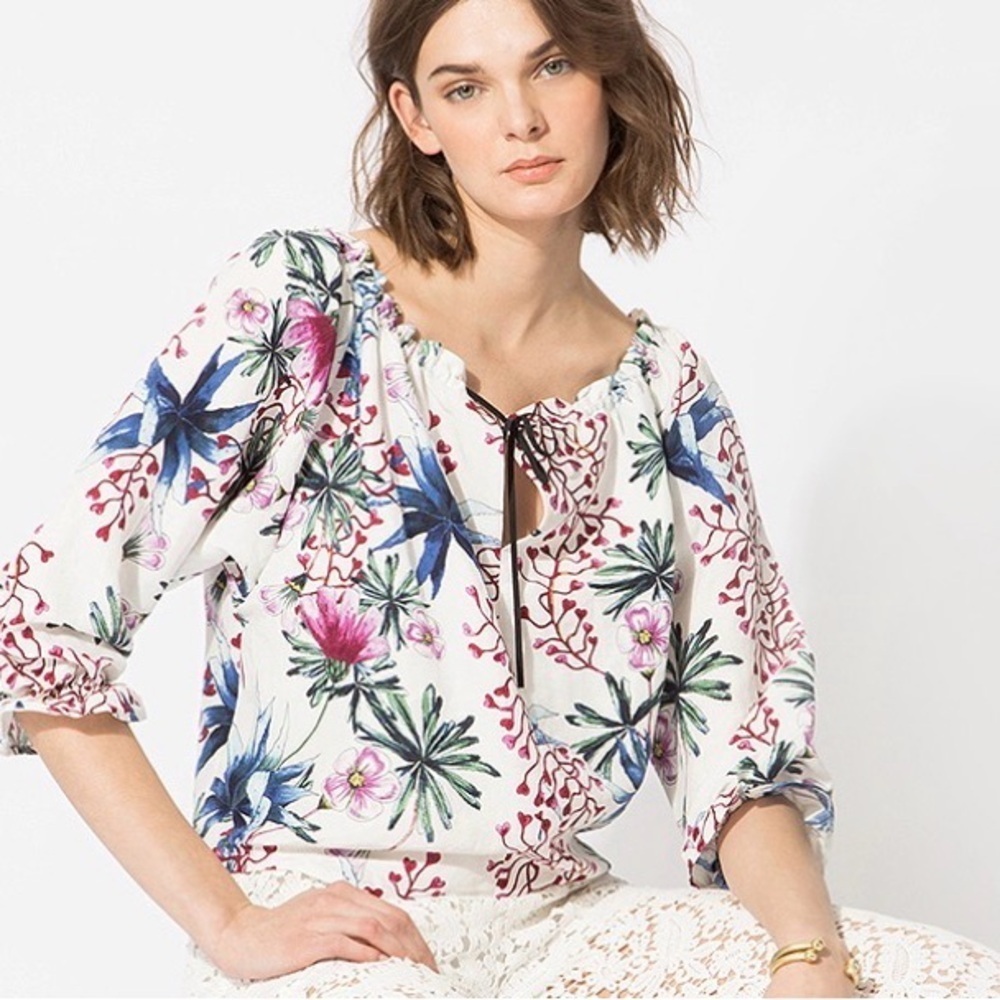 GUC Maje- Multicolor Floral Blouse. Size 1
